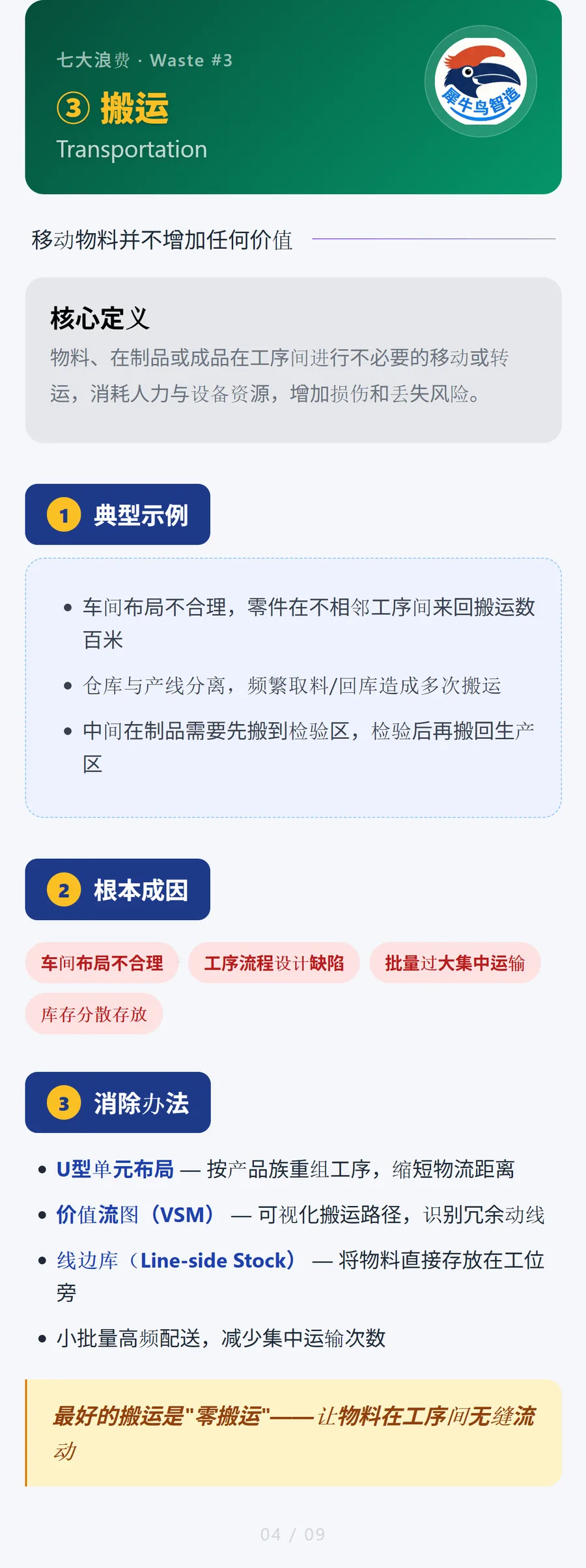精益七大浪费 4 / 9 · 搬运